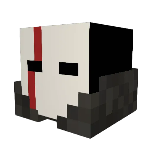 Soldier47 Minecraft avatar head, 3D render