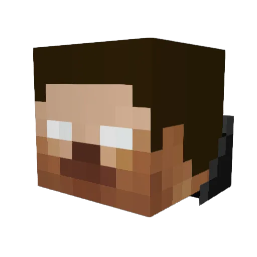 SoldierCL Minecraft avatar head, 3D render