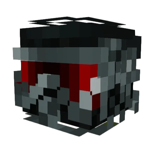 SoldierIced Minecraft avatar head, 3D render