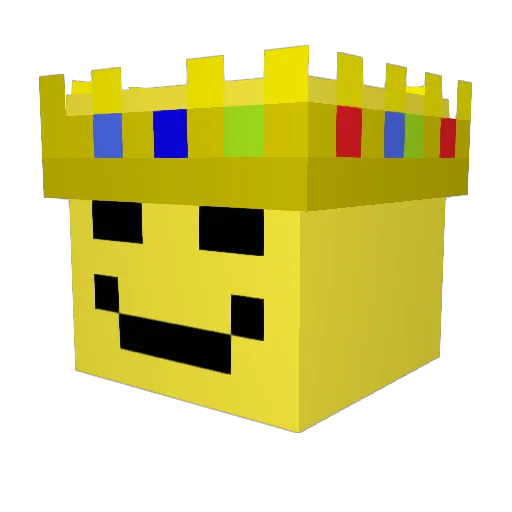 Soldo Minecraft avatar head, 3D render
