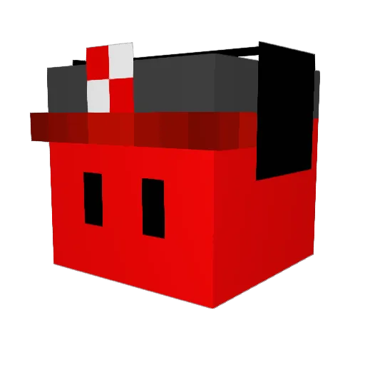 SoleaDroit Minecraft avatar head, 3D render