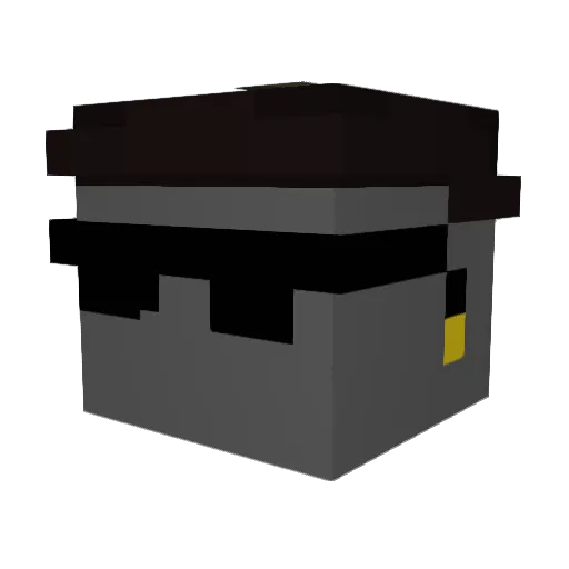 Soleah Minecraft avatar head, 3D render