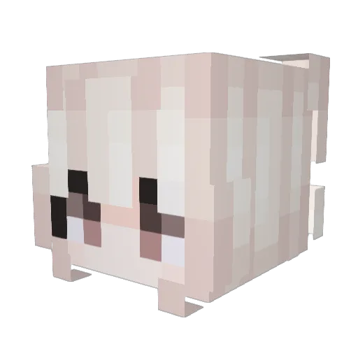 Soledane Minecraft avatar head, 3D render