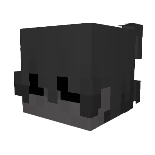 Soleek Minecraft avatar head, 3D render