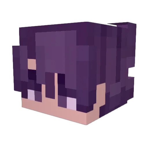 SolelyKurayami Minecraft avatar head, 3D render