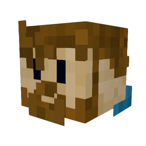SolemnMercury3 Minecraft avatar head, 3D render