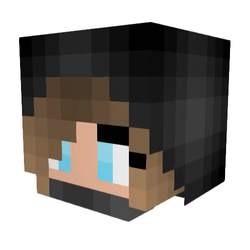 Solenad Minecraft avatar head, 3D render