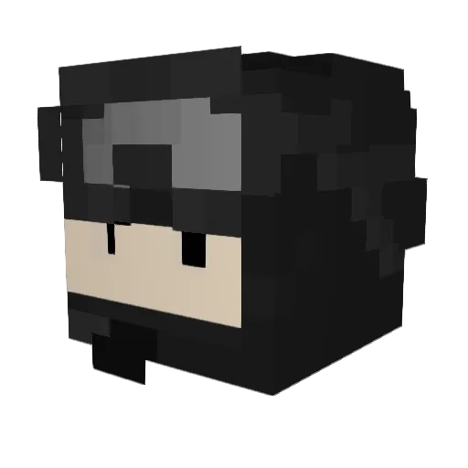 Solenya_69 Minecraft avatar head, 3D render