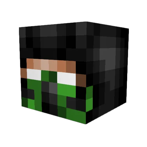 SolexUnknown Minecraft avatar head, 3D render