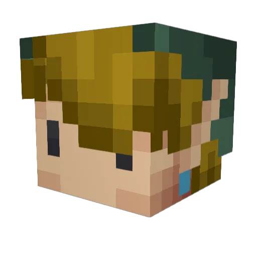 Solex_nl Minecraft avatar head, 3D render