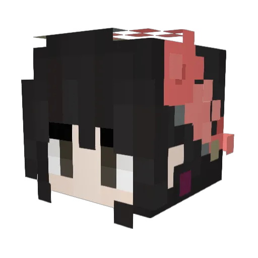 Soleyoo Minecraft avatar head, 3D render