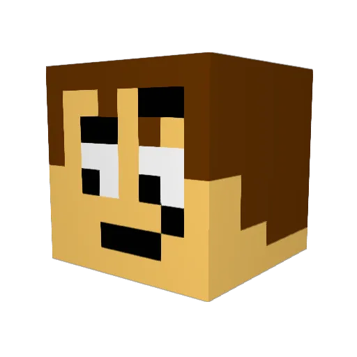 SolhagaAxel Minecraft avatar head, 3D render