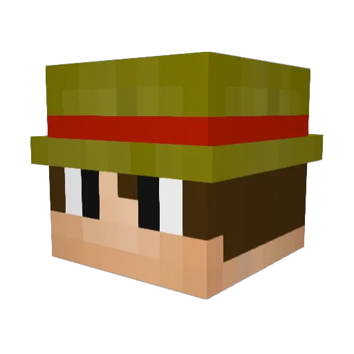 Soli2 Minecraft avatar head, 3D render