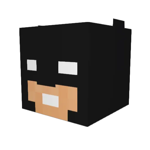 SolidDarkness69 Minecraft avatar head, 3D render