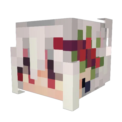 SolidMarshmallow Minecraft avatar head, 3D render