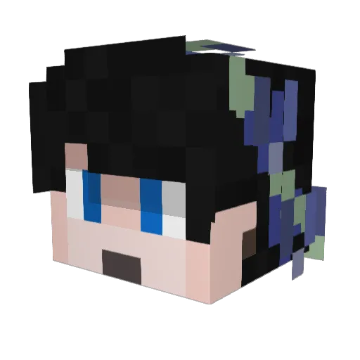 SolidSouless Minecraft avatar head, 3D render
