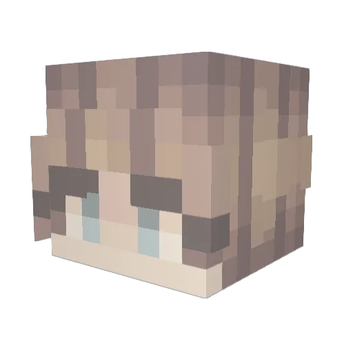 Solid_Company Minecraft avatar head, 3D render