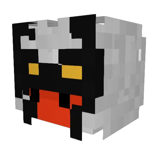 Soliduss Minecraft avatar head, 3D render
