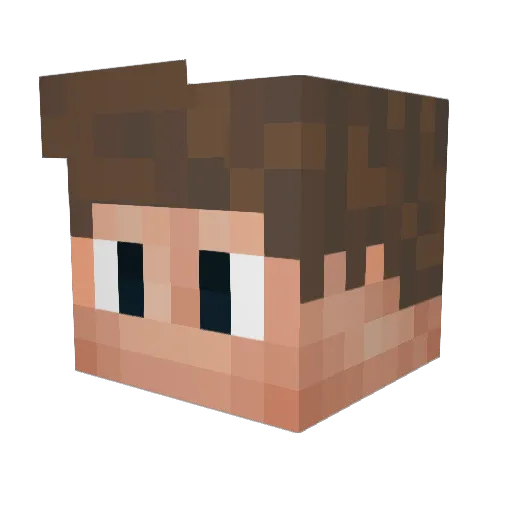 Solidv2 Minecraft avatar head, 3D render
