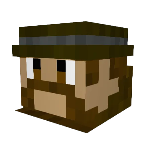 Soliquify Minecraft avatar head, 3D render