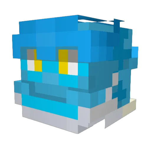 Solitudinis_ Minecraft avatar head, 3D render