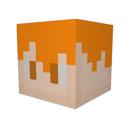 Solium24 Minecraft avatar head, 3D render