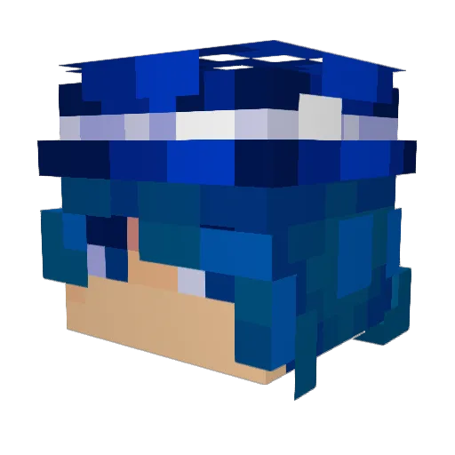 Solka_1809 Minecraft avatar head, 3D render