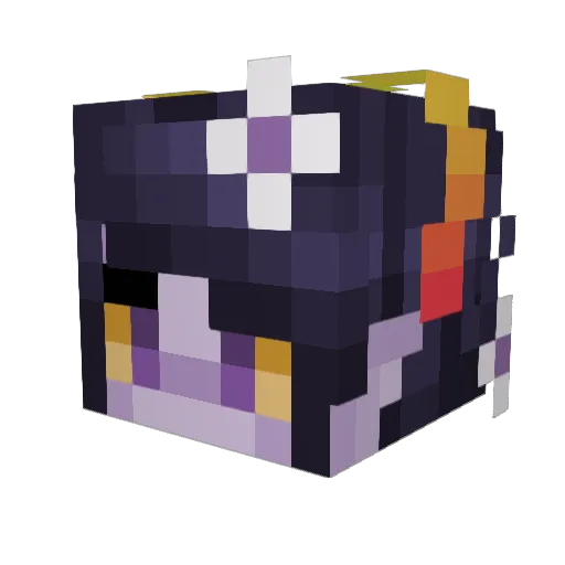 Sollux__captorr Minecraft avatar head, 3D render