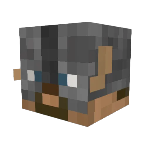 Sollys Minecraft avatar head, 3D render