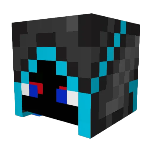 Sollzzzaa Minecraft avatar head, 3D render