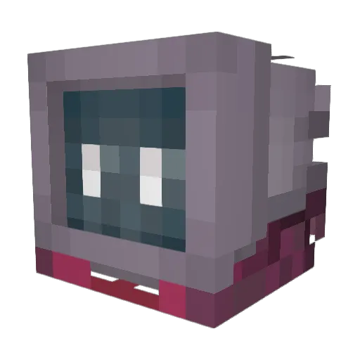 Solmion_ Minecraft avatar head, 3D render