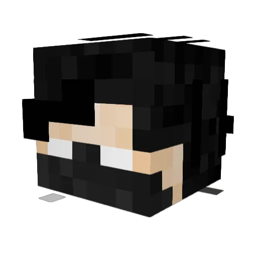 Solmity Minecraft avatar head, 3D render