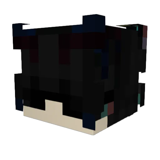 SoloFlizeV2 Minecraft avatar head, 3D render