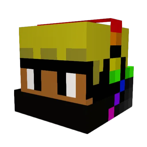 SoloIsGod Minecraft avatar head, 3D render