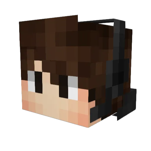 SoloNavy Minecraft avatar head, 3D render