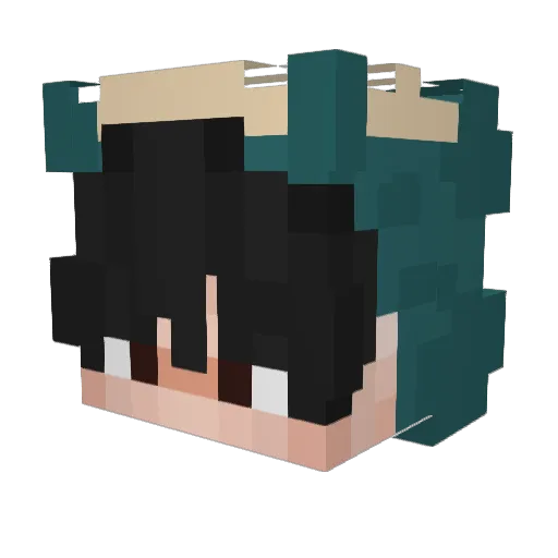 SoloPatron Minecraft avatar head, 3D render