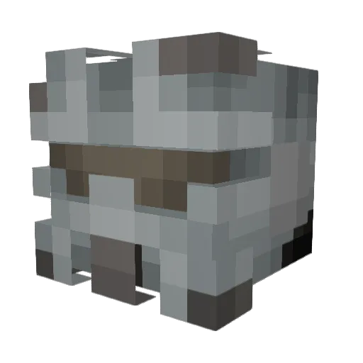 SoloWilliam Minecraft avatar head, 3D render