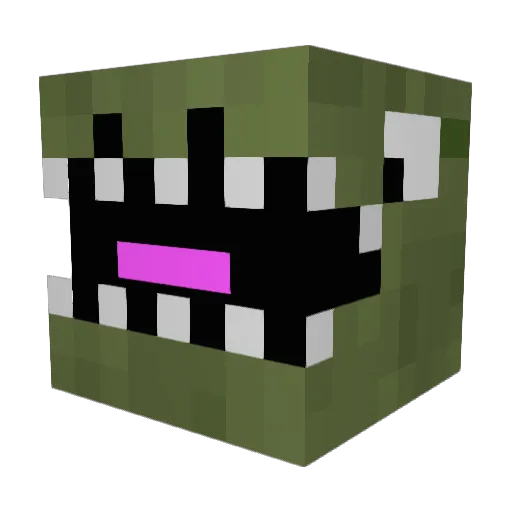 SoloWolf Minecraft avatar head, 3D render