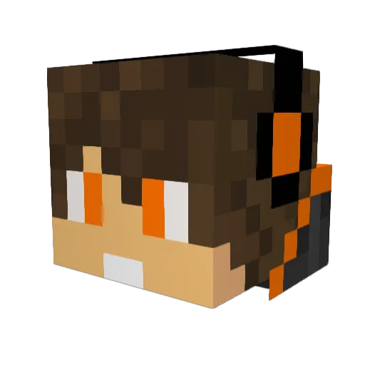 SoloYoloGames Minecraft avatar head, 3D render