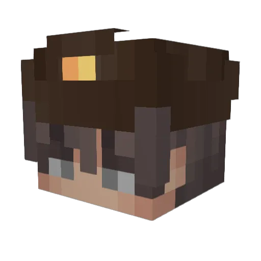 Solohowl Minecraft avatar head, 3D render