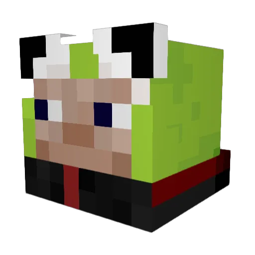Solokennn Minecraft avatar head, 3D render