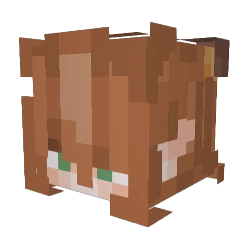 Solora_Sunspawn Minecraft avatar head, 3D render