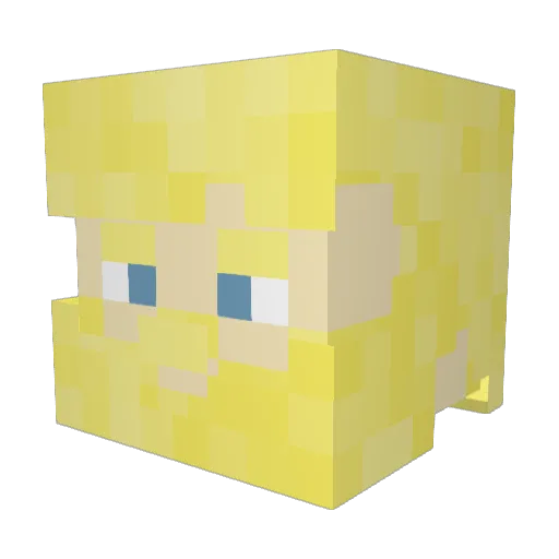 Solorf05 Minecraft avatar head, 3D render