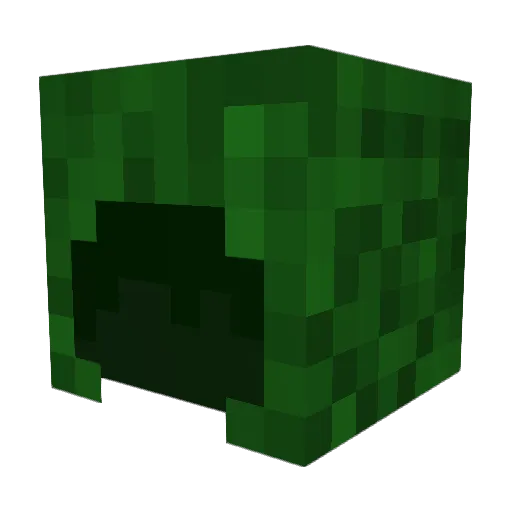 Solosphores Minecraft avatar head, 3D render
