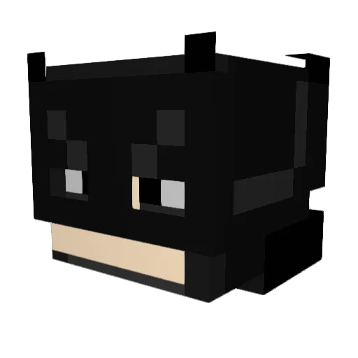 Solowrld Minecraft avatar head, 3D render