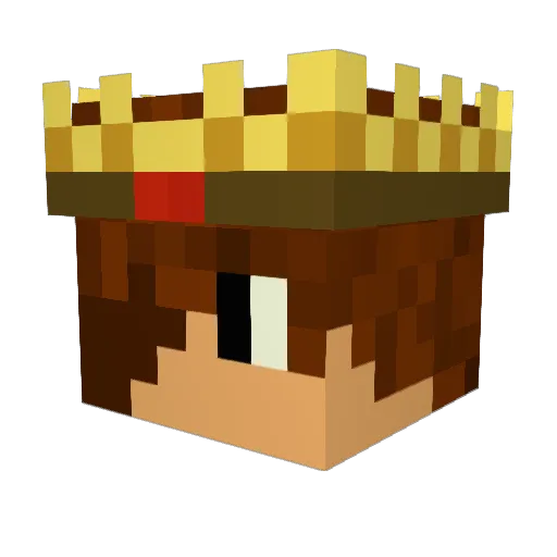 SoloxineNL Minecraft avatar head, 3D render