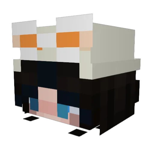 Solr0c Minecraft avatar head, 3D render