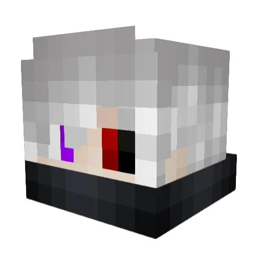 SolrFlre Minecraft avatar head, 3D render