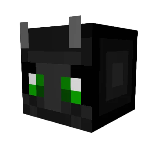 Solra Minecraft avatar head, 3D render