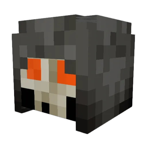 Solratess Minecraft avatar head, 3D render
